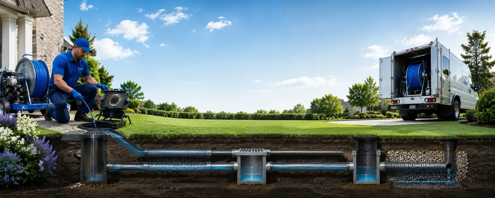 Outdoor drain cleaning information for Bazine, KS